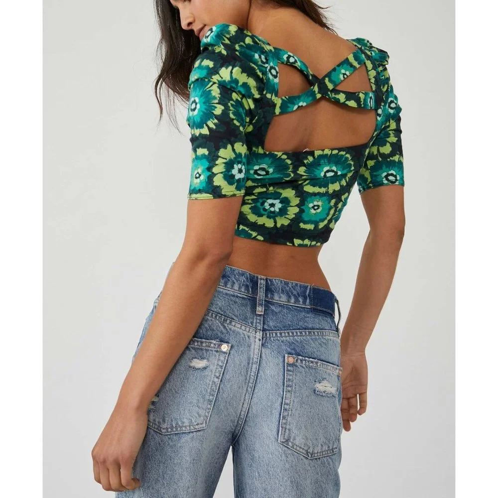 đLAST CHANCEđ NWT Free People Give Me More Top / Black Combo - Picture 4 of 6